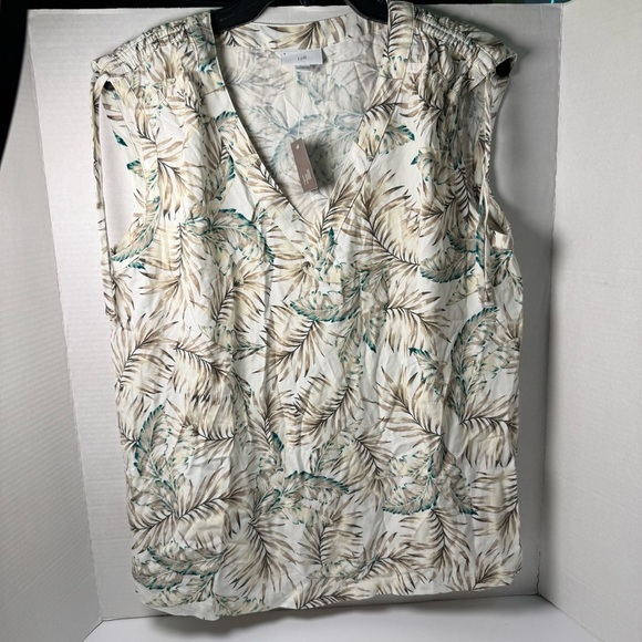 J. Jill Positano Shoulder Tie Sleeveless Blouse - Picture 2 of 9